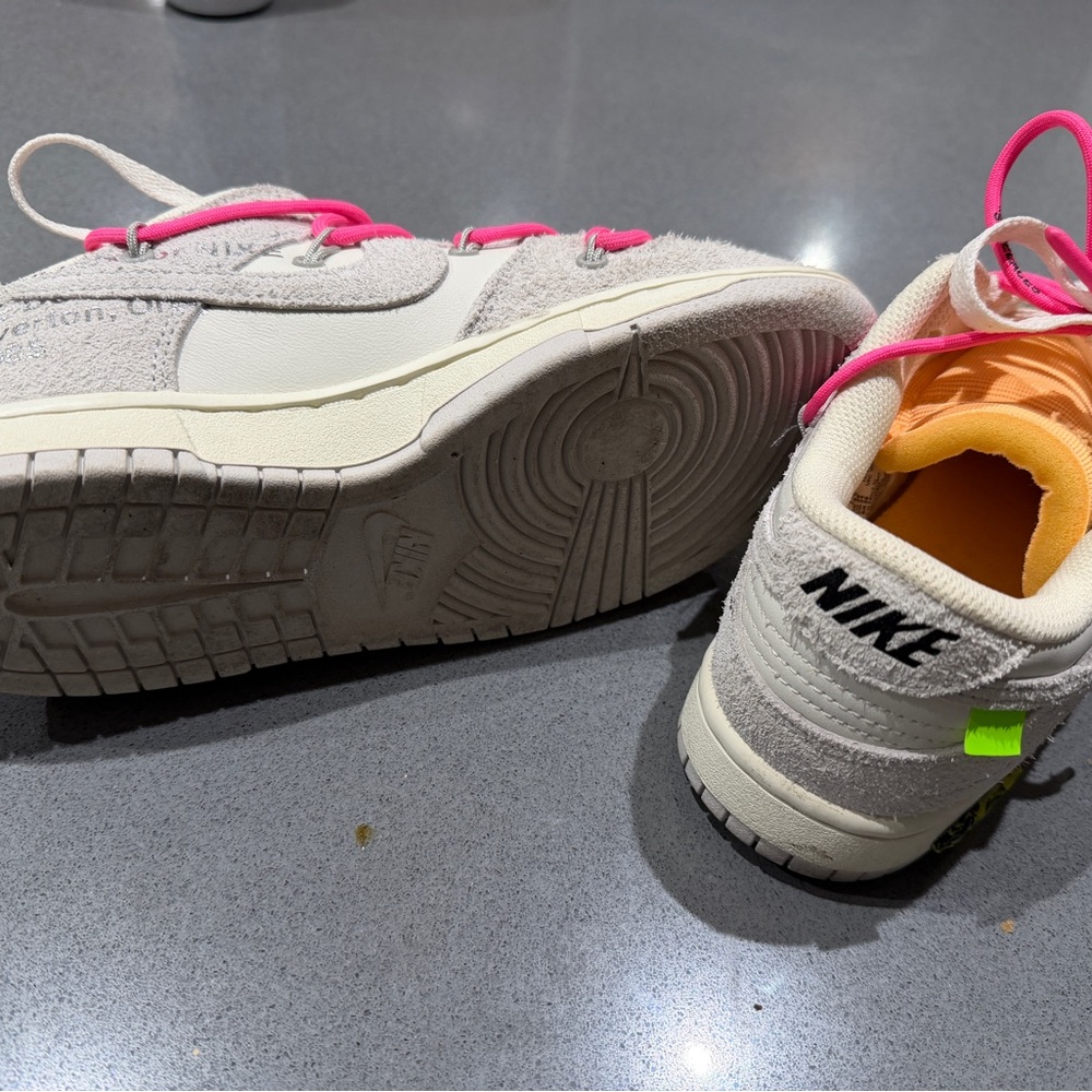 Off-White x Nike Dunk Low “Dear Summer” Lot 17 – Size 7 – Like New – Rare - Picture 5 of 8